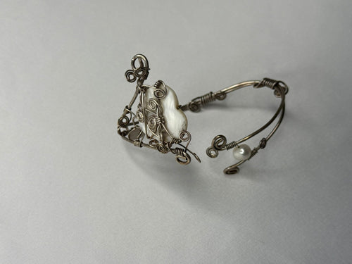 Mother of pearl & sterling silver