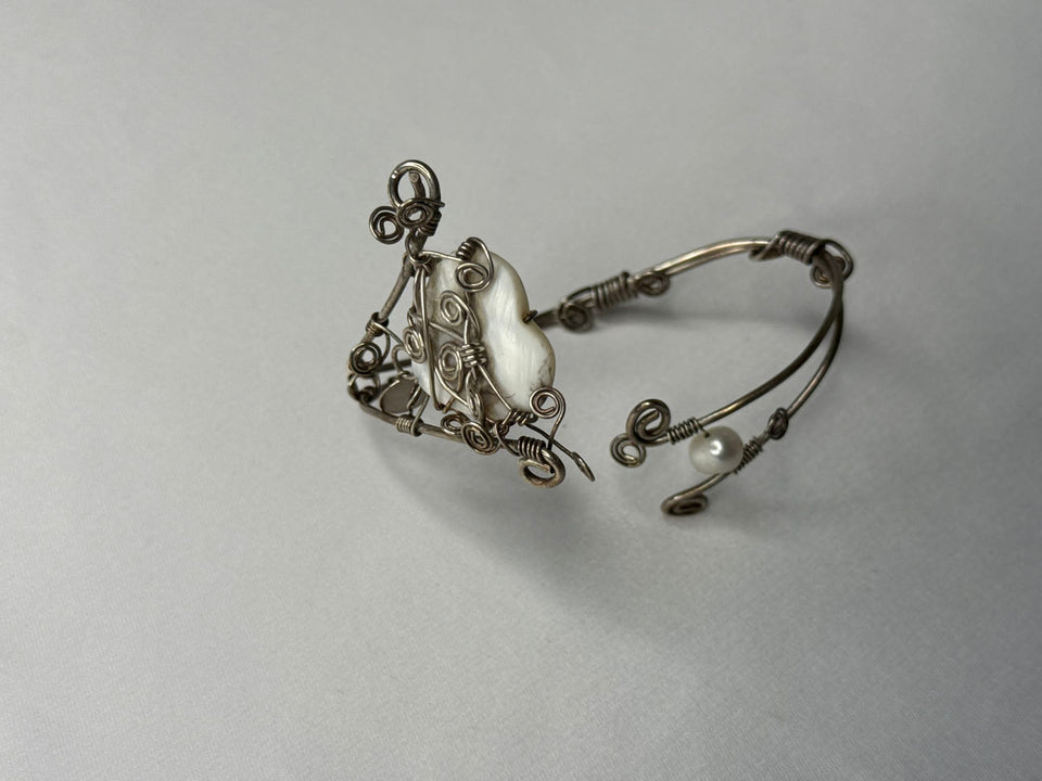 Mother of pearl & sterling silver
