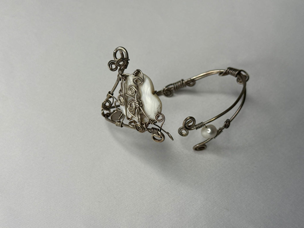 Mother of pearl & sterling silver