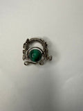 Stirling silver with malachite & Swarovski set