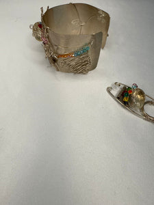 Sterling silver with Quartz & Swarovski-set